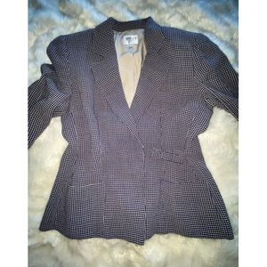 SOLD Armani Collezioni - Vintage Navy & Cream Blazer